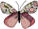 butterfly collaged